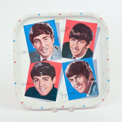 Sale Photo Thumbnail #80: Beatles Tin Tray.