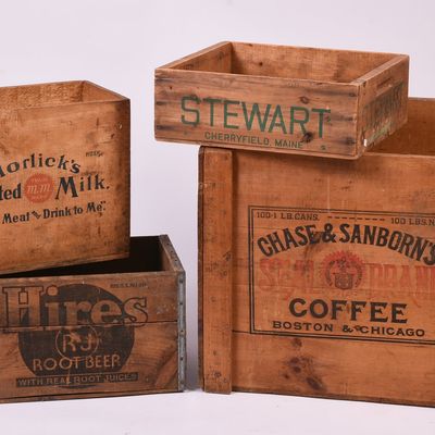 Sale Photo Thumbnail #49: Four Advertising Crates.