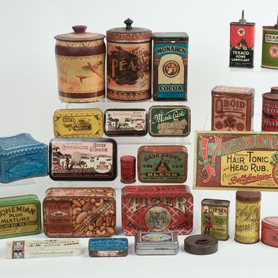 Sale Photo Thumbnail #126: Large Collection of Advertising Tins.