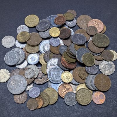 16.8 oz of Mixed World Coins