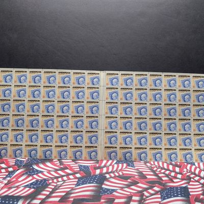 Sale Photo Thumbnail #331: (2) Sheets of 48 Ameripex 86 22 Cent Stamps, $21.12 Face Value