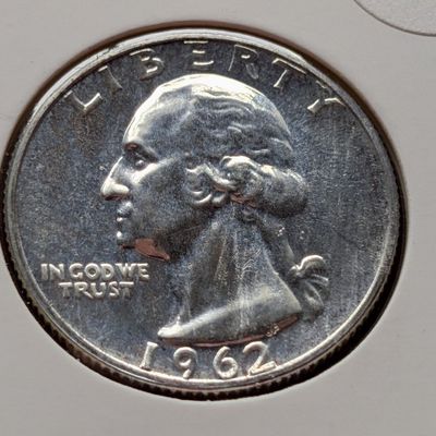 Sale Photo Thumbnail #286: 1962 Proof Washington 90% Silver Quarter