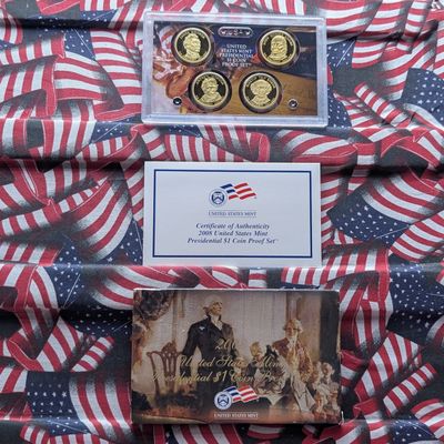 2008-S U.S. Mint Presidential Dollar Proof Set in OGP w/ COA