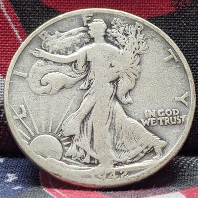 Sale Photo Thumbnail #402: 1942-D Walking Liberty 90% Silver Half Dollar
