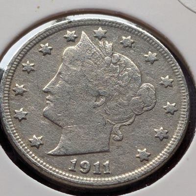 1911 Liberty Head V-Nickel, Partial Liberty