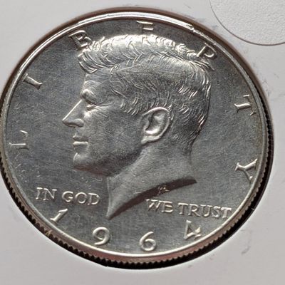 Sale Photo Thumbnail #225: 1964 Kennedy 90% Silver Half Dollar