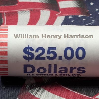 Sale Photo Thumbnail #372: $25 Roll of 2009 William Henry Harrison Presidential Dollars
