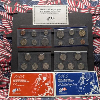 Sale Photo Thumbnail #122: 2005-P&D UNC. U.S. Mint Coin Sets in OGP w/ COA - Including State Quarters and Sacagawea Dollar