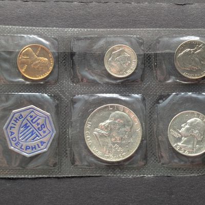Sale Photo Thumbnail #347: 1956 U.S. Proof Set w/ No Envelope - Includes (3) 90% Silver Coins