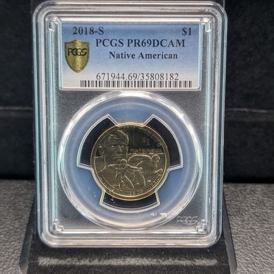 Sale Photo Thumbnail #280: 2018-S Sacagawea Dollar PCGS PR69DCAM