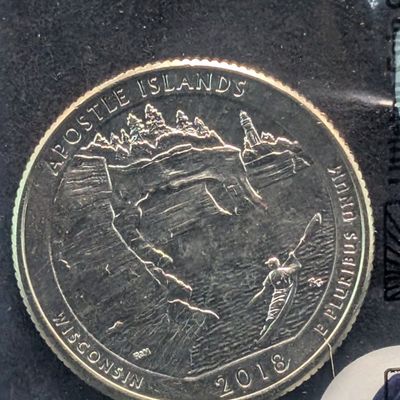 Sale Photo Thumbnail #209: 2018-P Apostle Islands Washington Quarter, Uncirculated-60 in Littleton Packaging