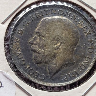 1918 United Kingdom One Florin, 92.5% Silver, 11.31g