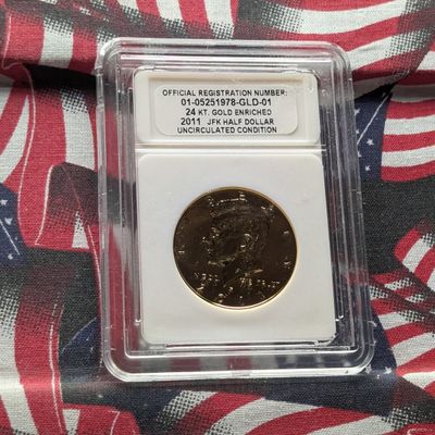 2011-P Kennedy Half Dollar, *24KT. Gold Layered*