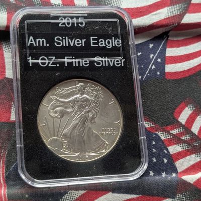 Sale Photo Thumbnail #164: 2015 American Silver Eagle 1 Troy OZ. .999 Fine Silver