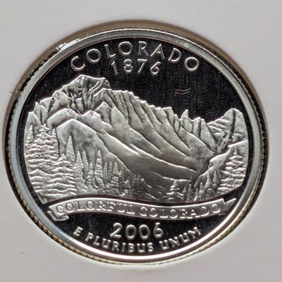 Sale Photo Thumbnail #239: 2006-S 90% Silver Proof State Quarter, Colorado