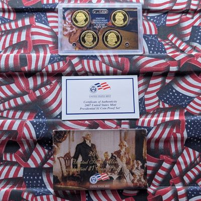 2007-S U.S. Mint Presidential Dollar Proof Set in OGP w/ COA