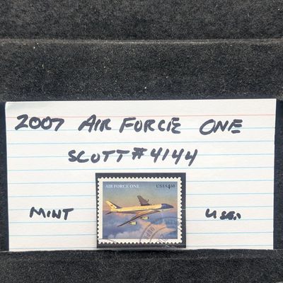 Sale Photo Thumbnail #387: 2007 Air Force One Stamp, Scott # 4144, Used