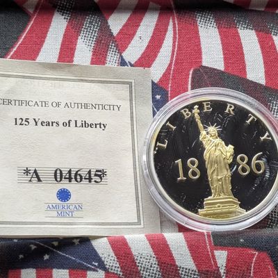 Sale Photo Thumbnail #179: 2011 American Mint Statue of Liberty 1886 Proof, Silver Plated