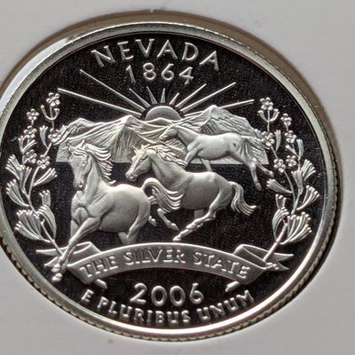 2006-S 90% Silver Proof State Quarter, Nevada