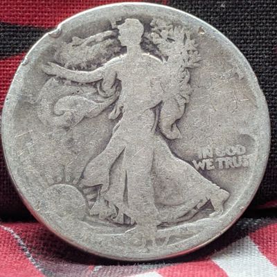 Sale Photo Thumbnail #396: 1917-S Walking Liberty 90% Silver Half Dollar