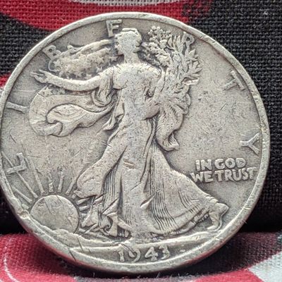Sale Photo Thumbnail #406: 1943-S Walking Liberty 90% Silver Half Dollar
