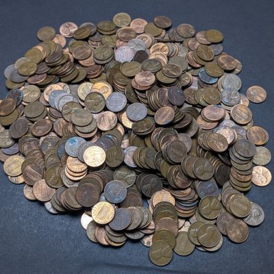 5 Pounds of Unsearched Lincoln Memorial & Shield Cents
