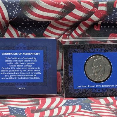 1978 Eisenhower Dollar In Last Year of Issue Set
