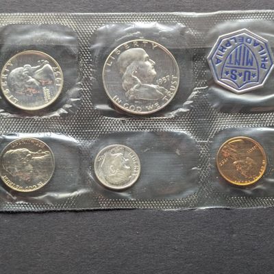 Sale Photo Thumbnail #350: 1957 U.S. Proof Set w/ No Envelope - Includes (3) 90% Silver Coins