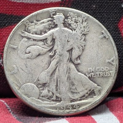 Sale Photo Thumbnail #408: 1944 Walking Liberty 90% Silver Half Dollar