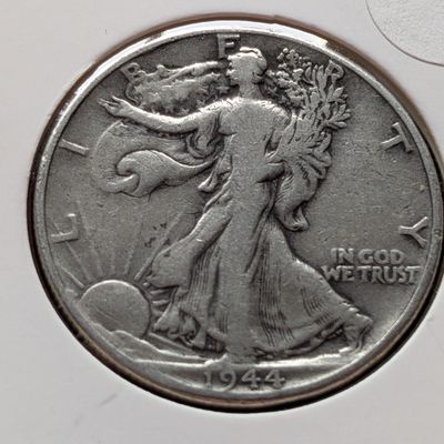 Sale Photo Thumbnail #301: 1944 Walking Liberty 90% Silver Half Dollar