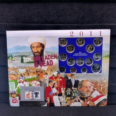 2011-P Only U.S. Mint Uncirculated Coin Set With Stamps & ATB Quarters