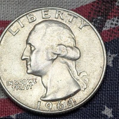 Sale Photo Thumbnail #197: 1964 Washington 90% Silver Quarter