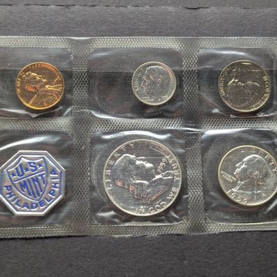 Sale Photo Thumbnail #356: 1959 U.S. Proof Set w/ No Envelope - Includes (3) 90% Silver Coins