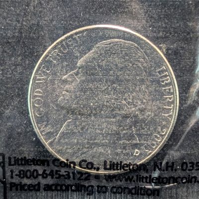 Sale Photo Thumbnail #224: 2003-D Jefferson Nickel, Uncirculated-60 in Littleton Packaging