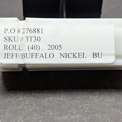 Sale Photo Thumbnail #174: Tube of (40) 2005-P Westward Journey Bison Nickels