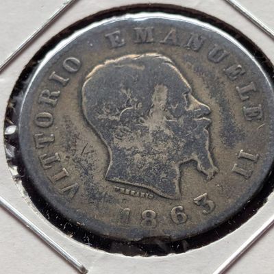 1863-M Italy 1 Lira, 83.5% Silver, 5g
