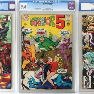 Sale Photo Thumbnail #19: ASSORTED DC COMICS CGC GRADED & SLABBED - (3)