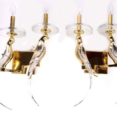 Sale Photo Thumbnail #226: NULCO CONTEMPORARY BIRDS OF PARADISE SCONCES PAIR
