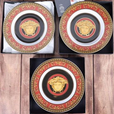 Sale Photo Thumbnail #88: VERSACE ROSENTHAL BAROCCO CHINA DESSERT PLATES (3)