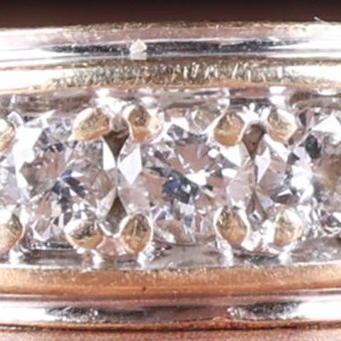 Sale Photo Thumbnail #307: LUXURIOUS 14K YELLOW GOLD MENS RING W/ DIAMONDS