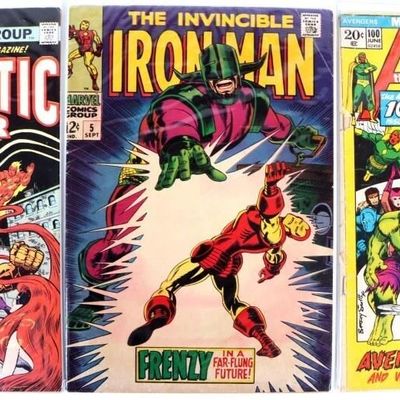 Sale Photo Thumbnail #320: IRON MAN #5, AVENGERS #100, & FANTASTIC FOUR #155