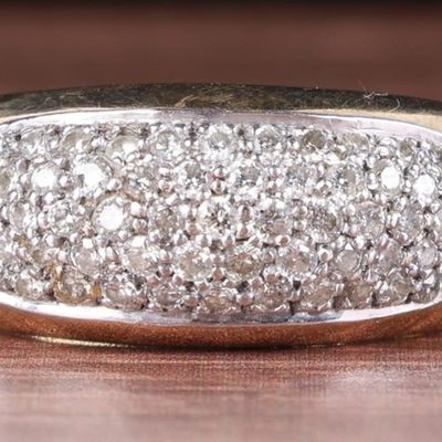 Sale Photo Thumbnail #298: 59 DIAMONDS 14K YELLOW/WHITE GOLD LADIES RING