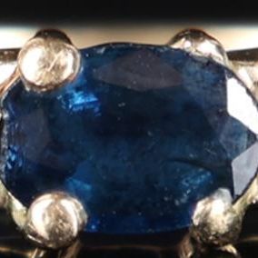 Sale Photo Thumbnail #404: 14K YELLOW GOLD DIAMOND & SAPPHIRE LADIES RING