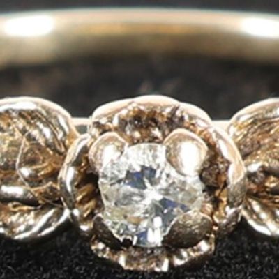 Sale Photo Thumbnail #50: 14K YELLOW GOLD NATURAL DIAMOND SOLITAIRE RING