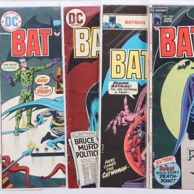 Sale Photo Thumbnail #277: LOT OF SILVER/BRONZE AGE BATMAN COMICS (6)