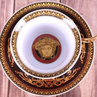 Sale Photo Thumbnail #411: VERSACE ROSENTHAL TEA CUP & PLATTER SET IKARUS