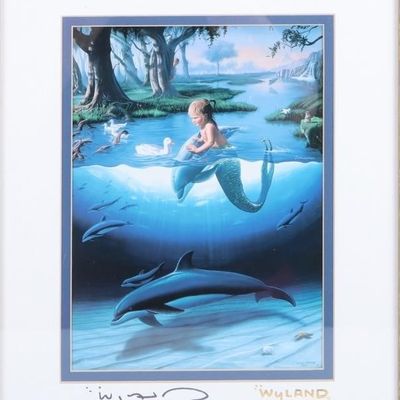 Sale Photo Thumbnail #102: ROBERT WYLAND "THE LITTLEST MERMAID" HAND SIGNED