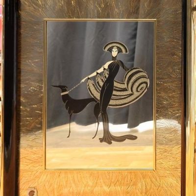 Sale Photo Thumbnail #158: ERTE ART DECO DECADENT SYMPHONY IN BLACK MIRROR