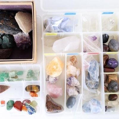 Sale Photo Thumbnail #39: ASSORTED MINERALS/ ROCKS/ GEMSTONES LOT