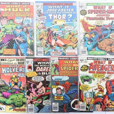 Sale Photo Thumbnail #326: MARVEL WHAT IF? LOT OF SEVEN BRONZE AGE COMICS